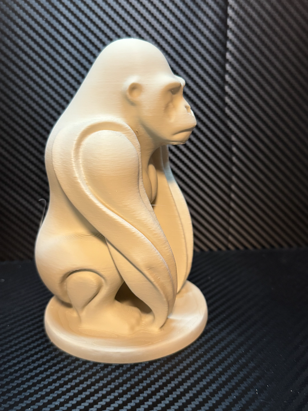 Gorilla sculpture minimalistic