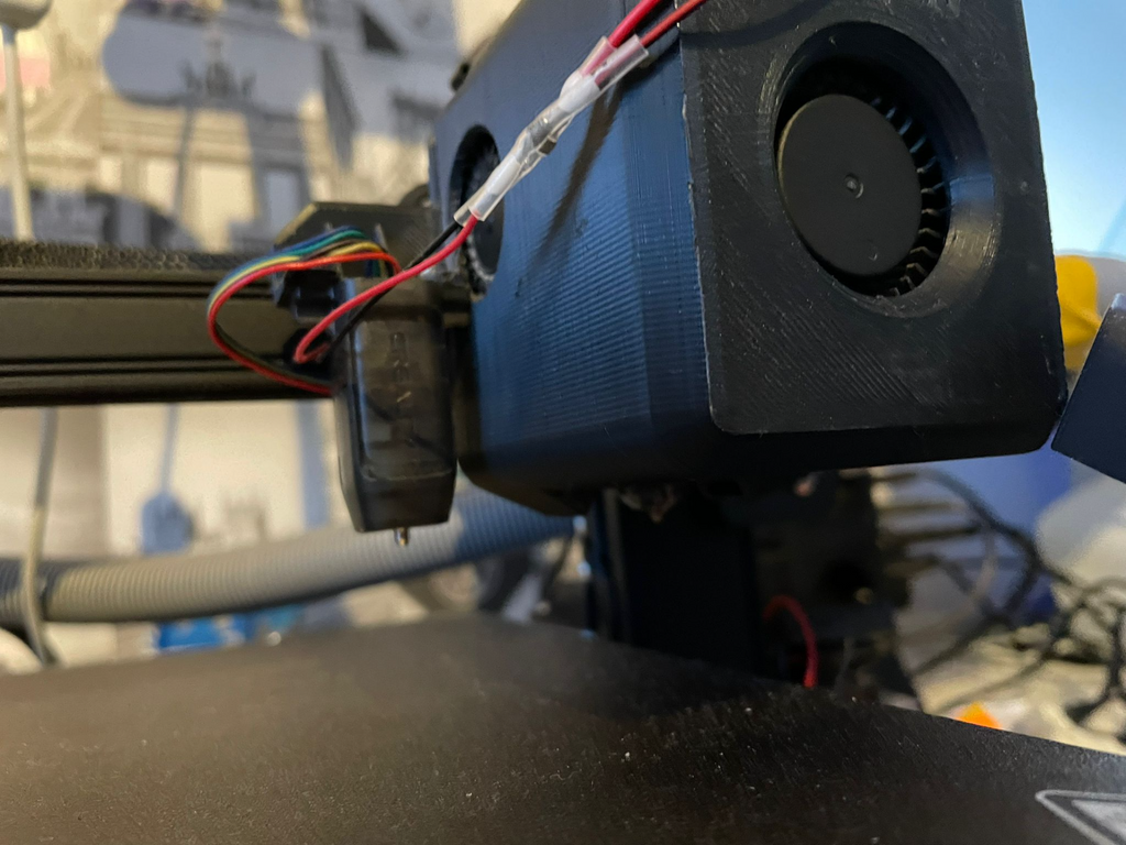 ender 3 s1 fan duct with coupling mechanism