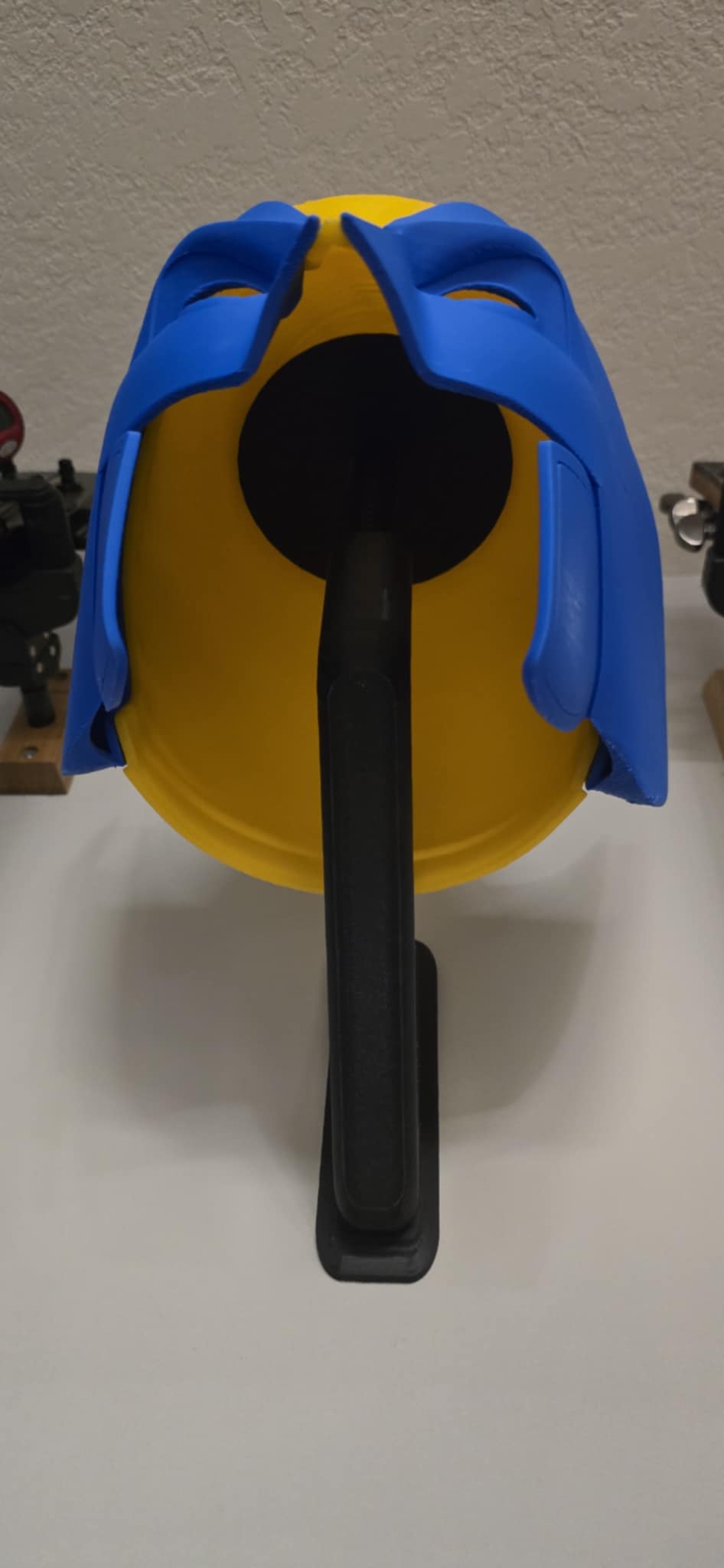 Height Adjustable Command Strip Helmet Stand