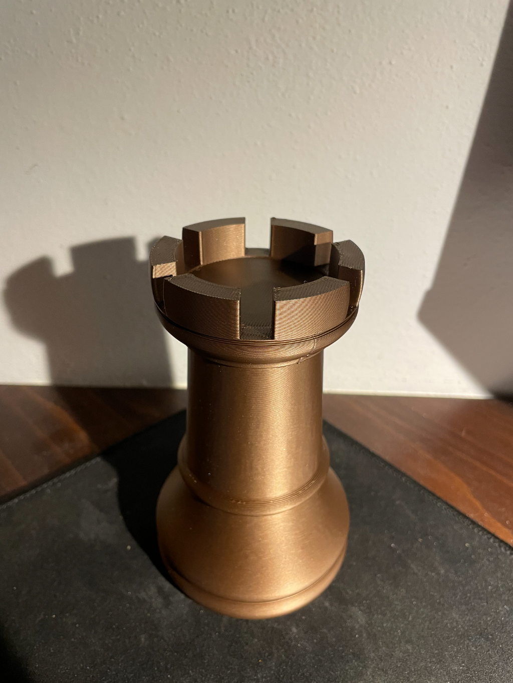 Chess pieces and box