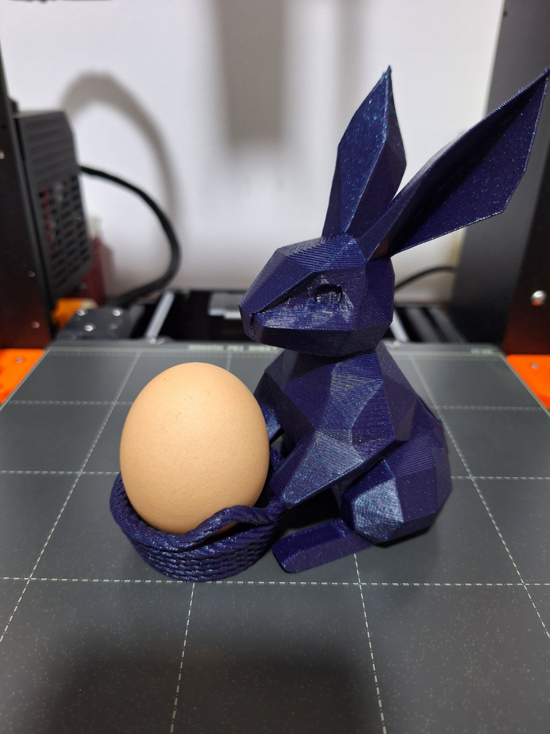 Easter bunny egg basket (No support needed)
