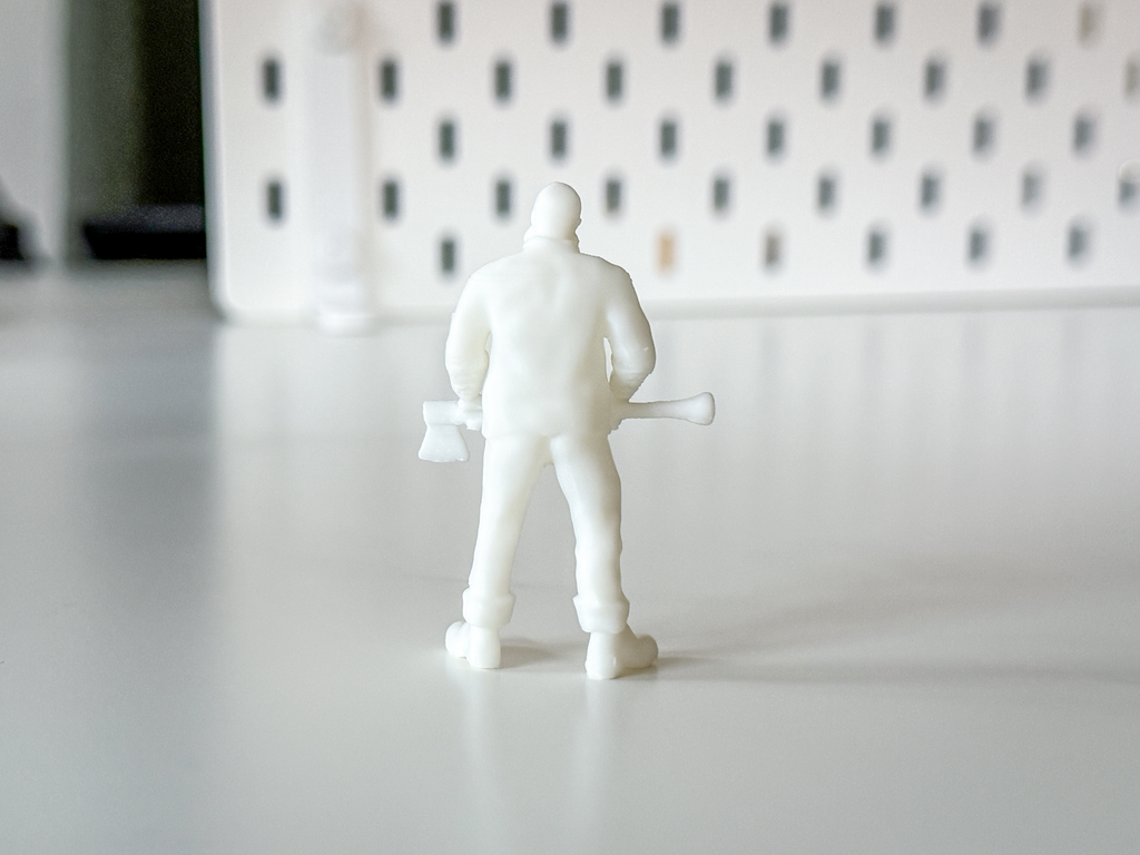 Miniature Man/Lumberjack for your Diorama