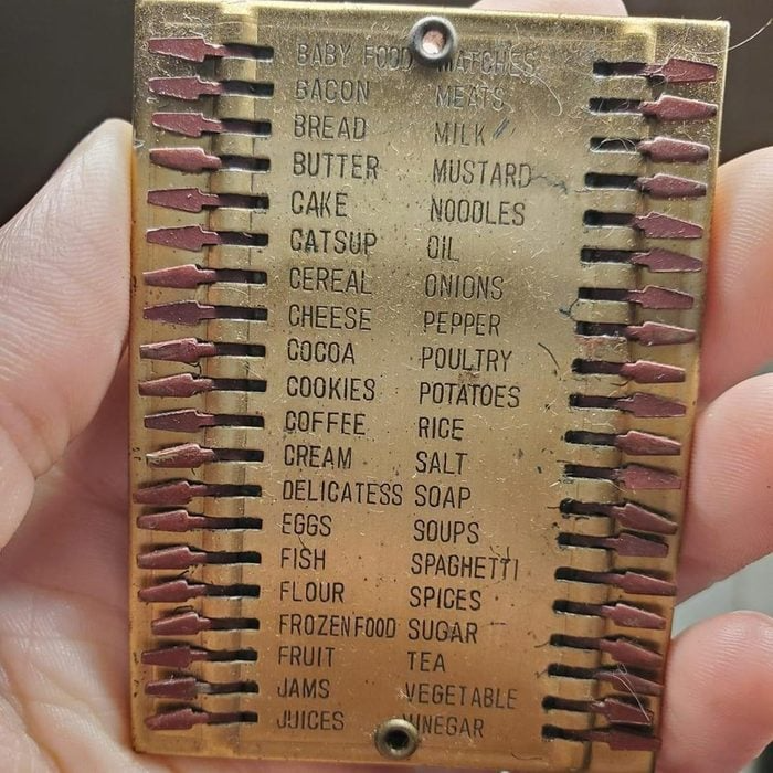 Old School Shopping List Magnet