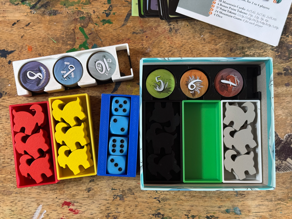 Mountain Goats board game insert hybrid