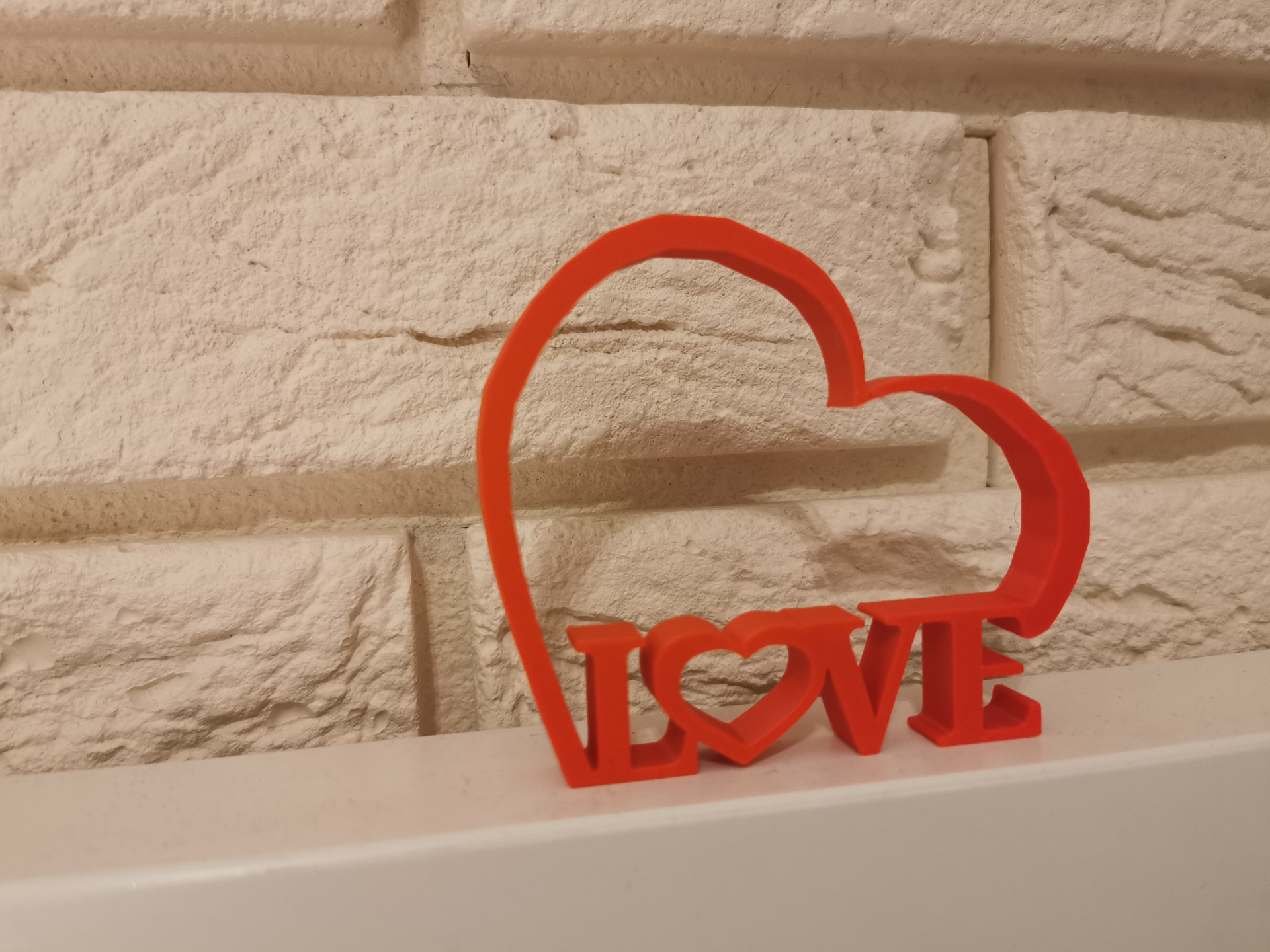 Valentine's Day Heart, LOVE Ornament