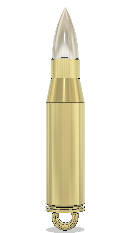 Bullet Shaped Keychain