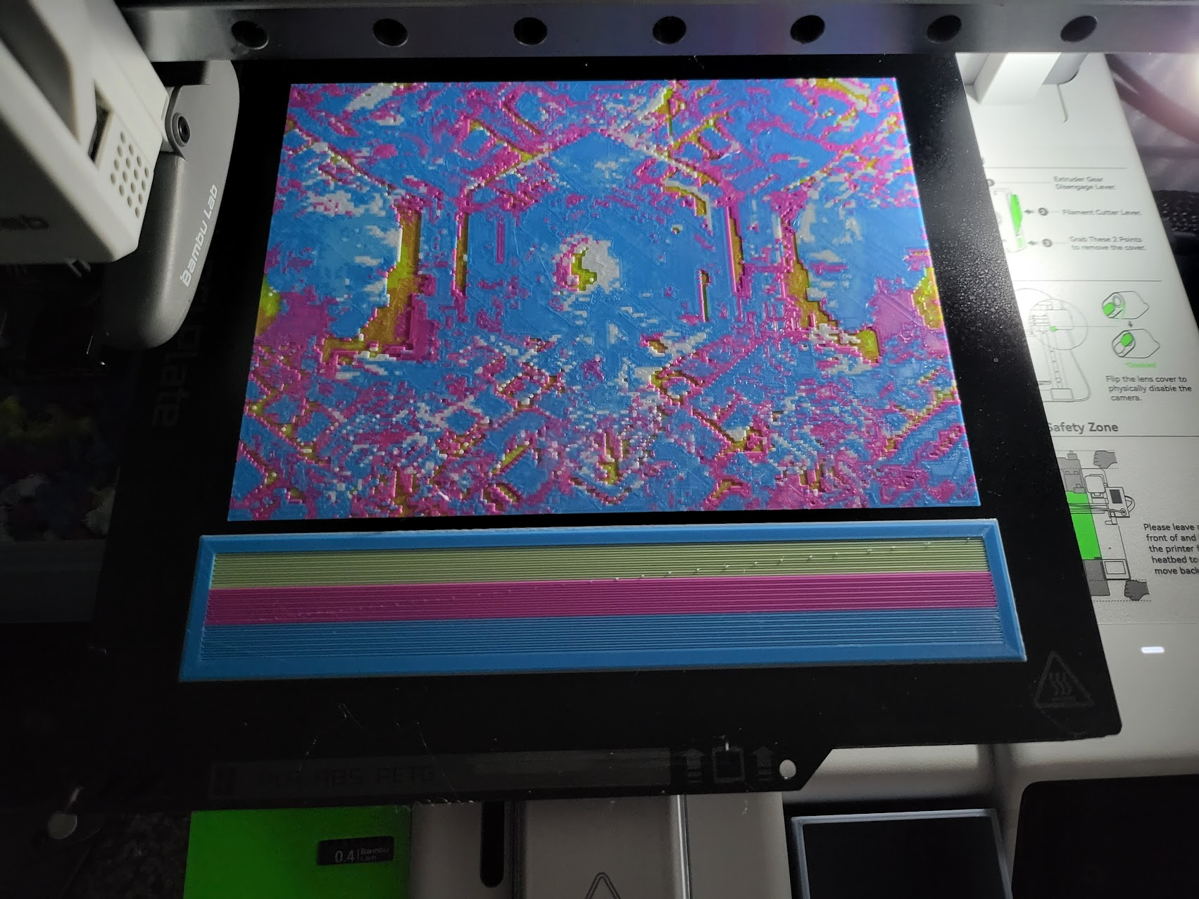 Virtual world CMYK Lithophane