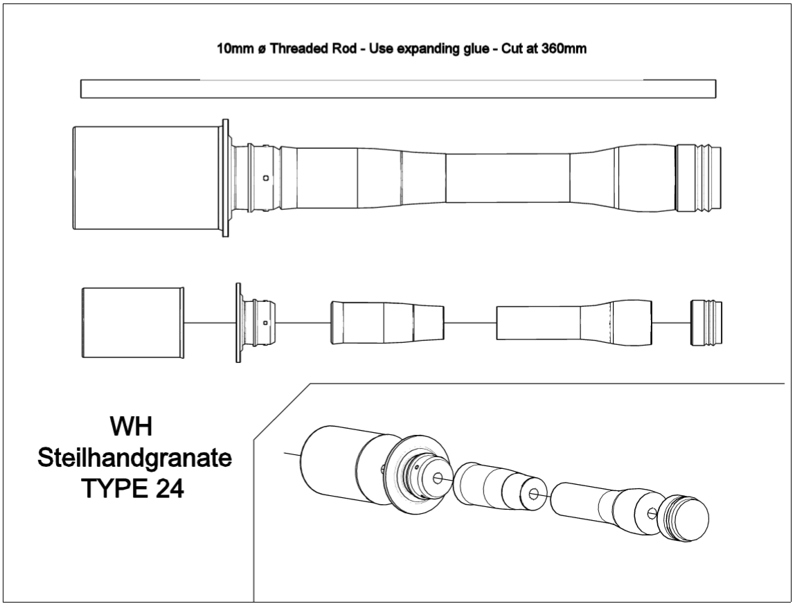 Replica Stielhandgranate (Stick Grenade)