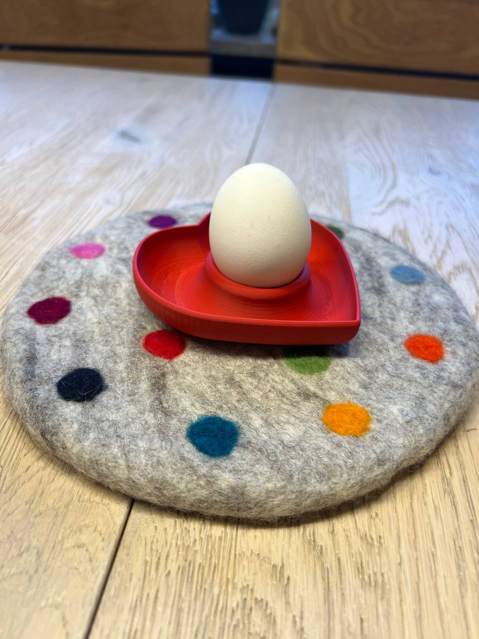 Heart shaped egg holder / cup Egg-ceptional Heart