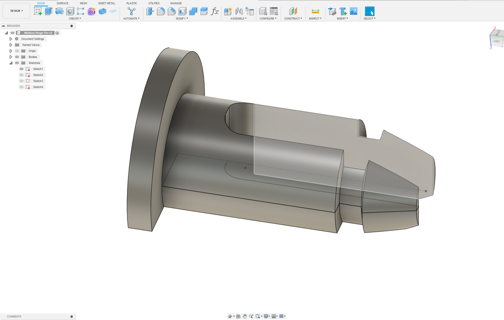 Mailbox Hinge Pin