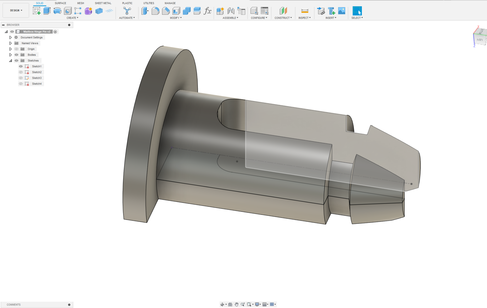 Mailbox Hinge Pin