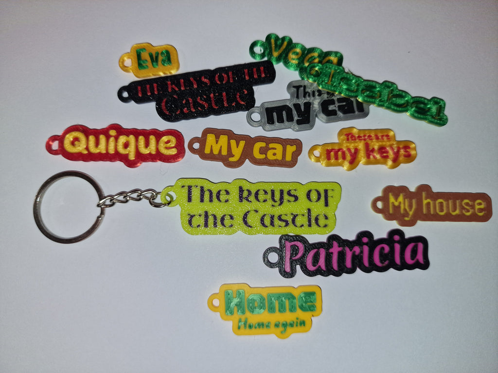 Customizable name keychain V3 (+8000 fonts)