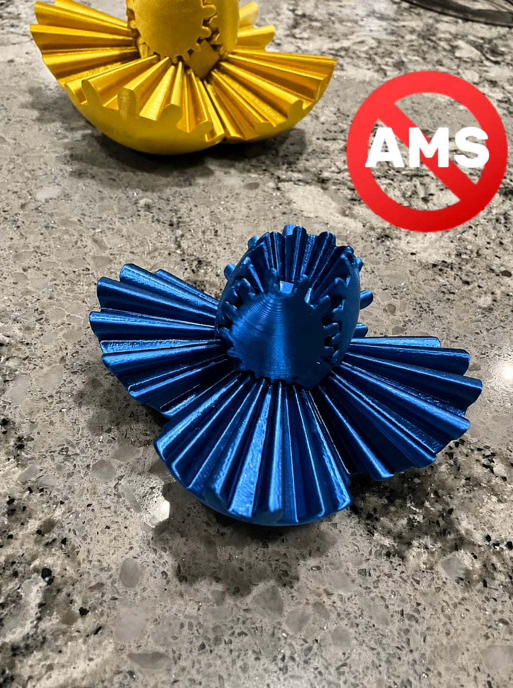 Gear Ball Free Spinning Smooth Edge - Easy Print
