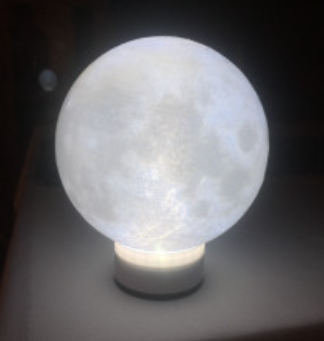 Mine moon lamp. ( 6 inches )