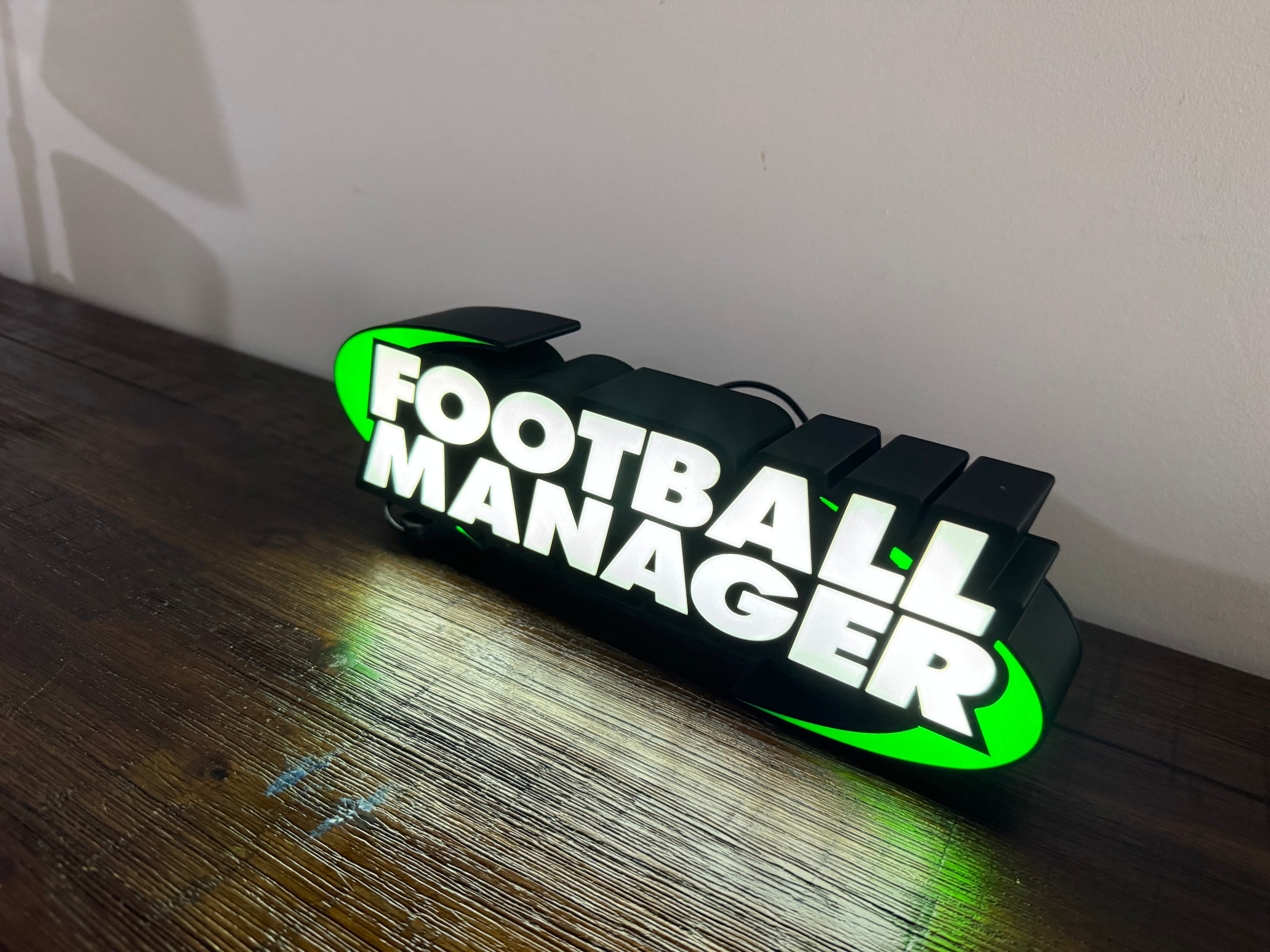 Football Manager - Light Up Logo / Sign
