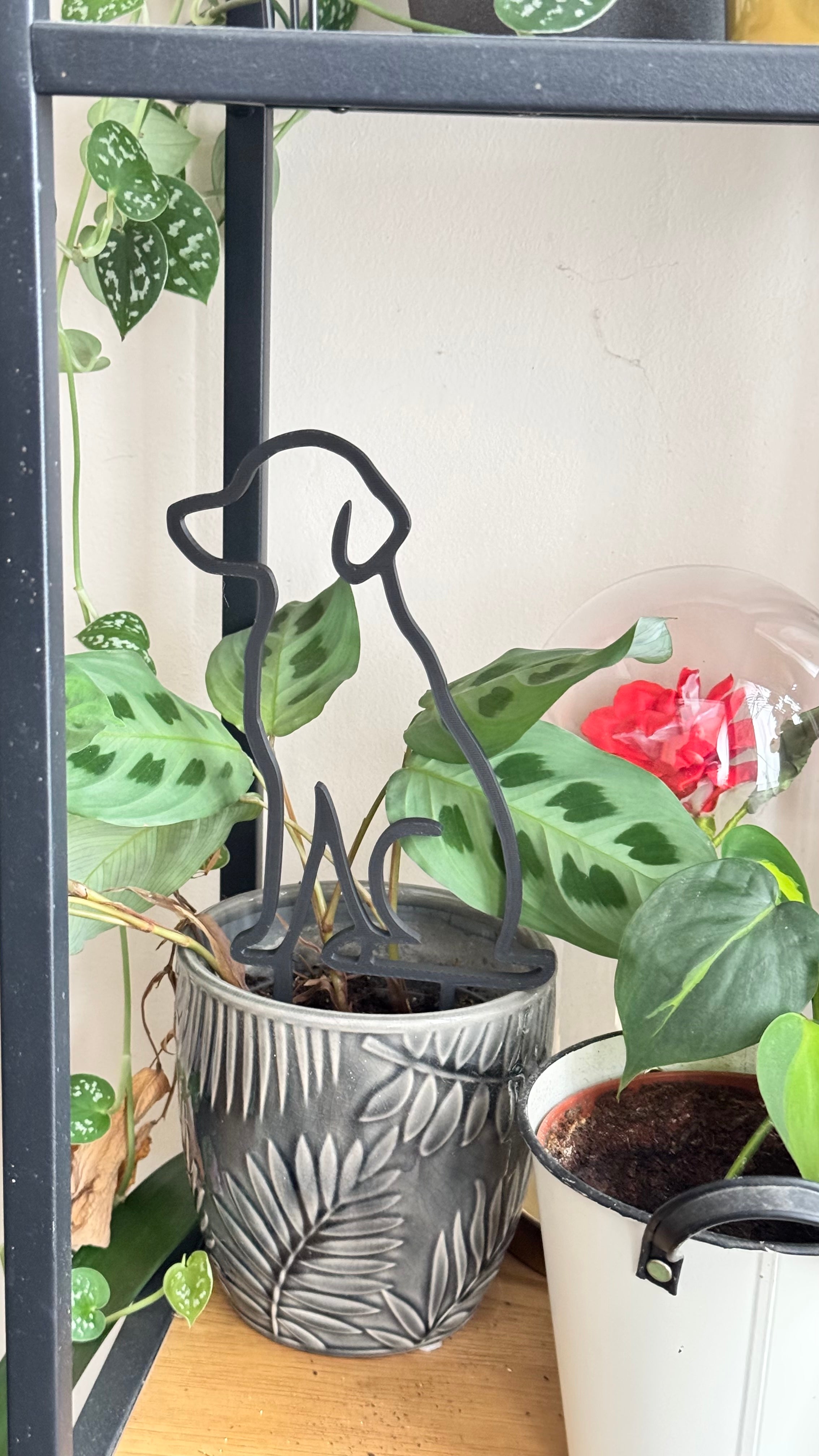 Plant trellis, support, Dog theme ver.2