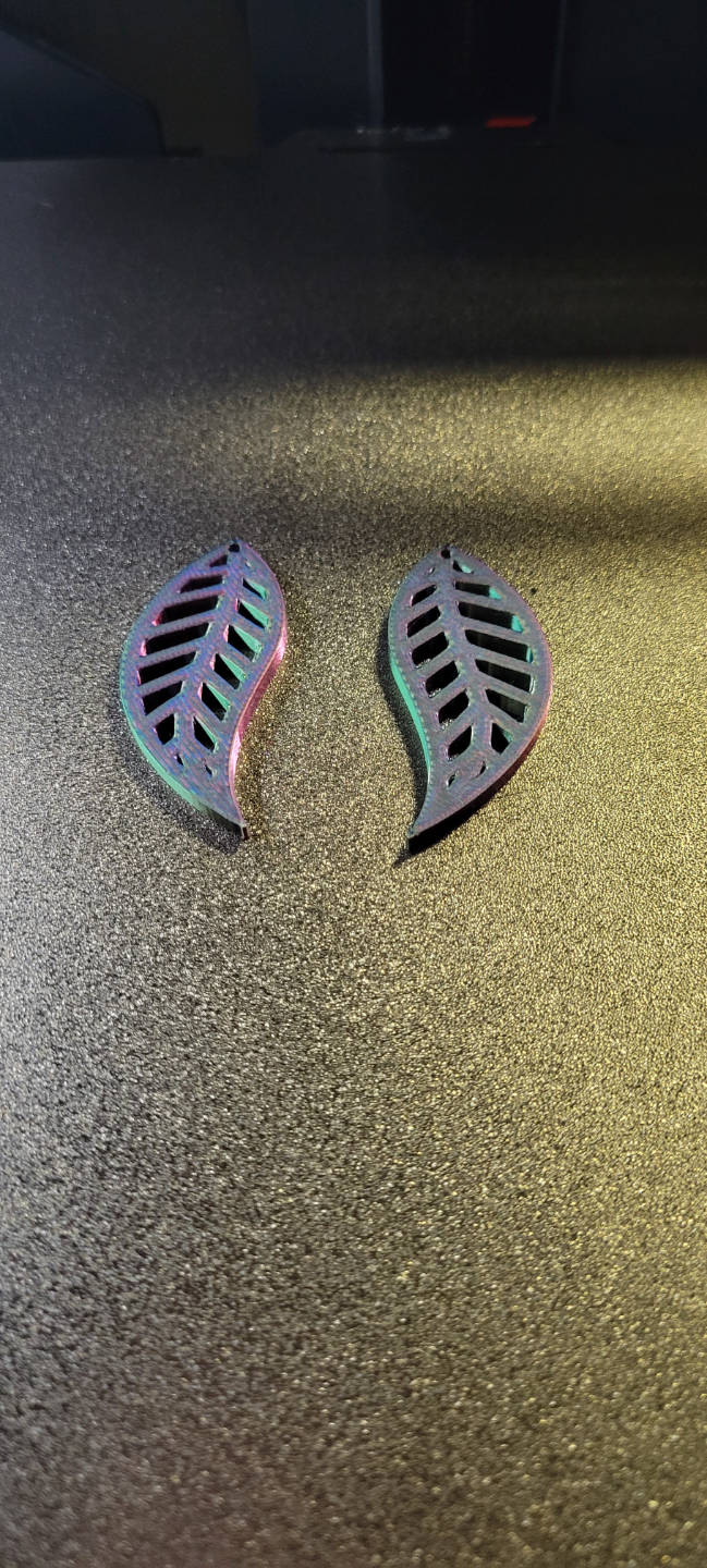 Leafy casual earring design