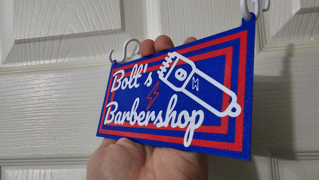 Personalized Barbershop Sign
