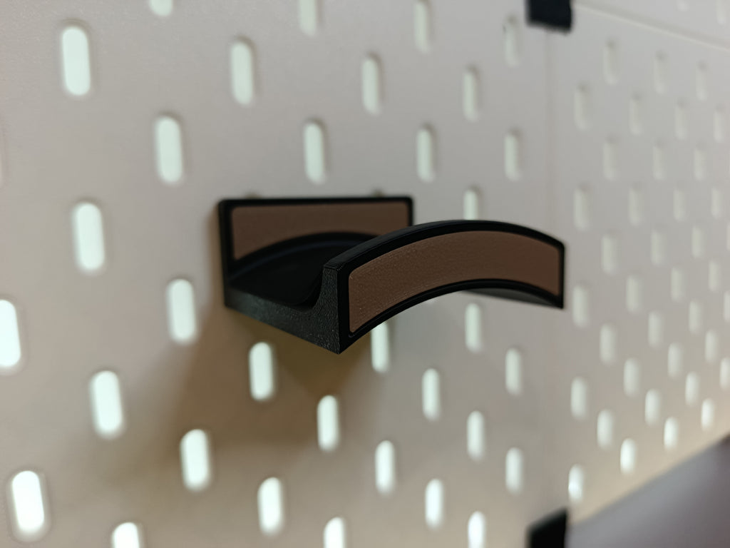 Universal headset stand for IKEA SKADIS