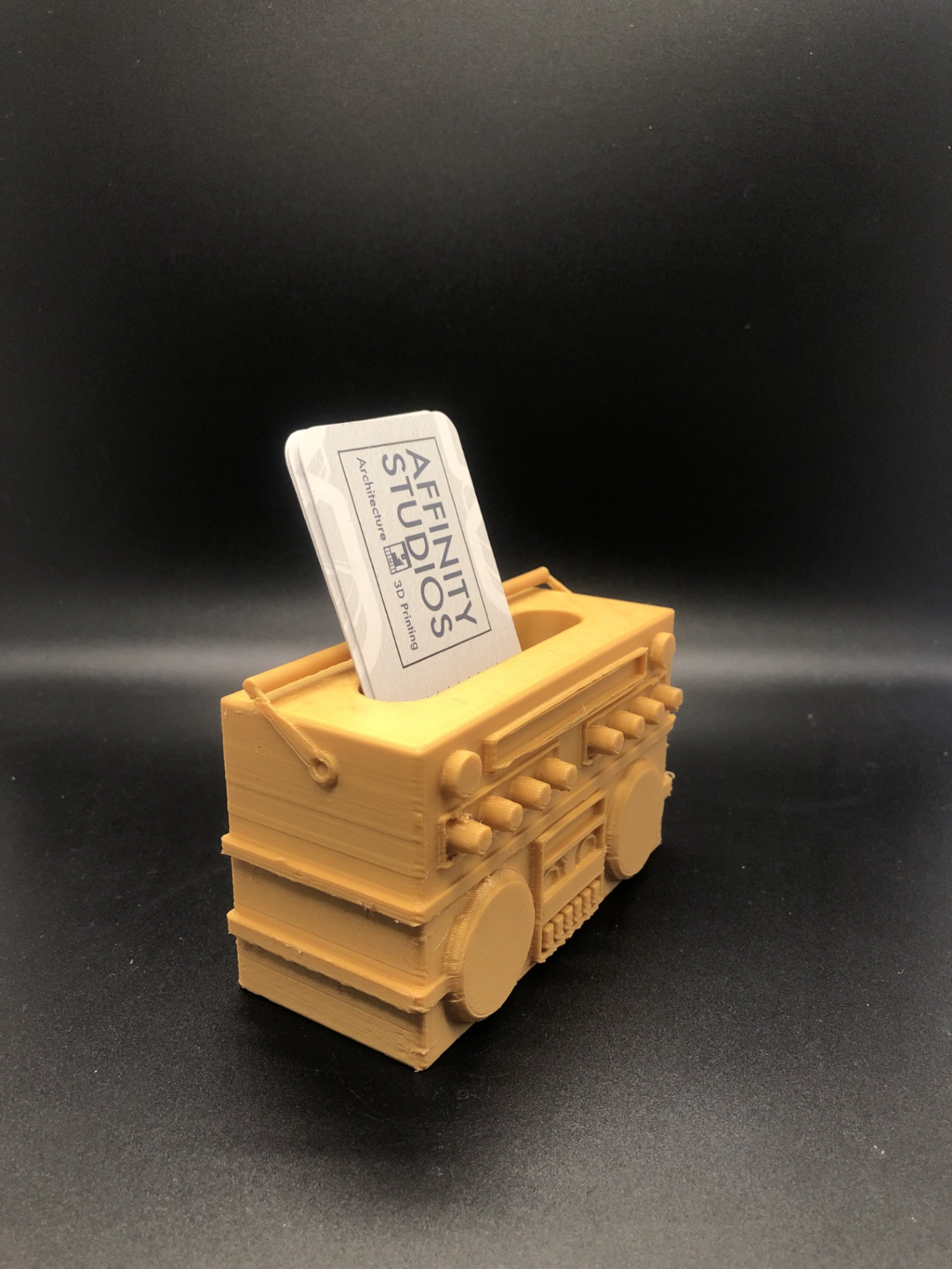 Boombox Form Business Card Holder