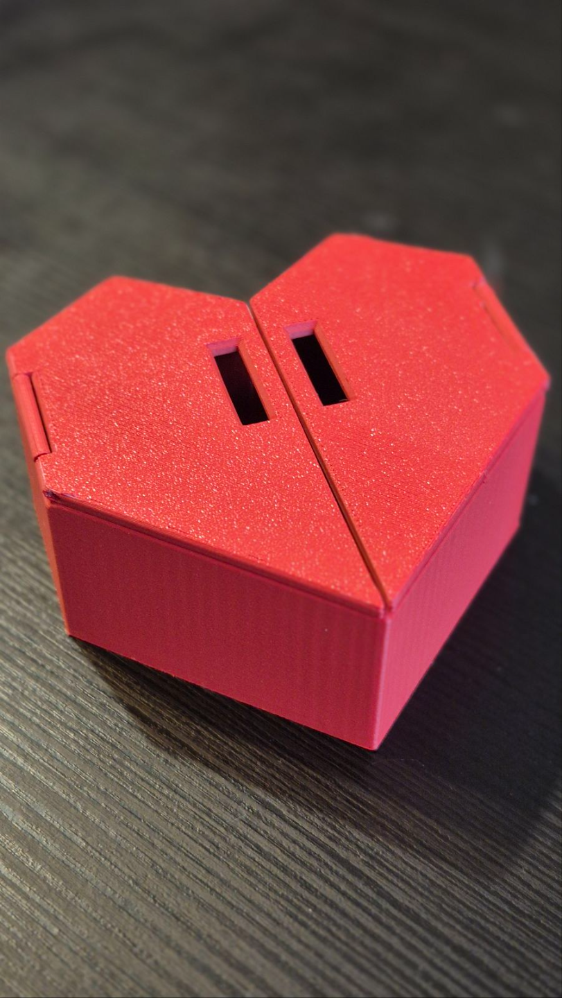 Heart shaped box with doors