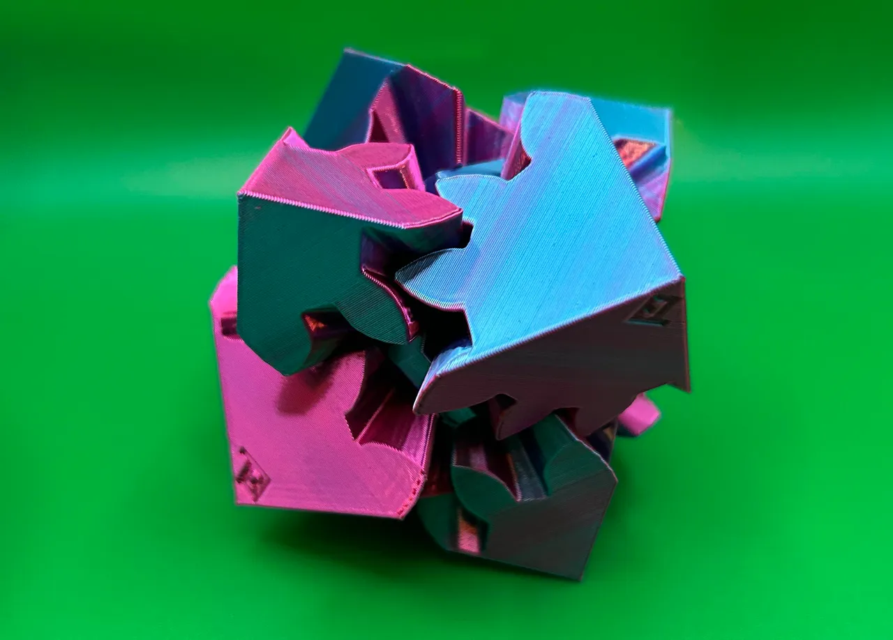 Gear Cube Fidget (No Screws)