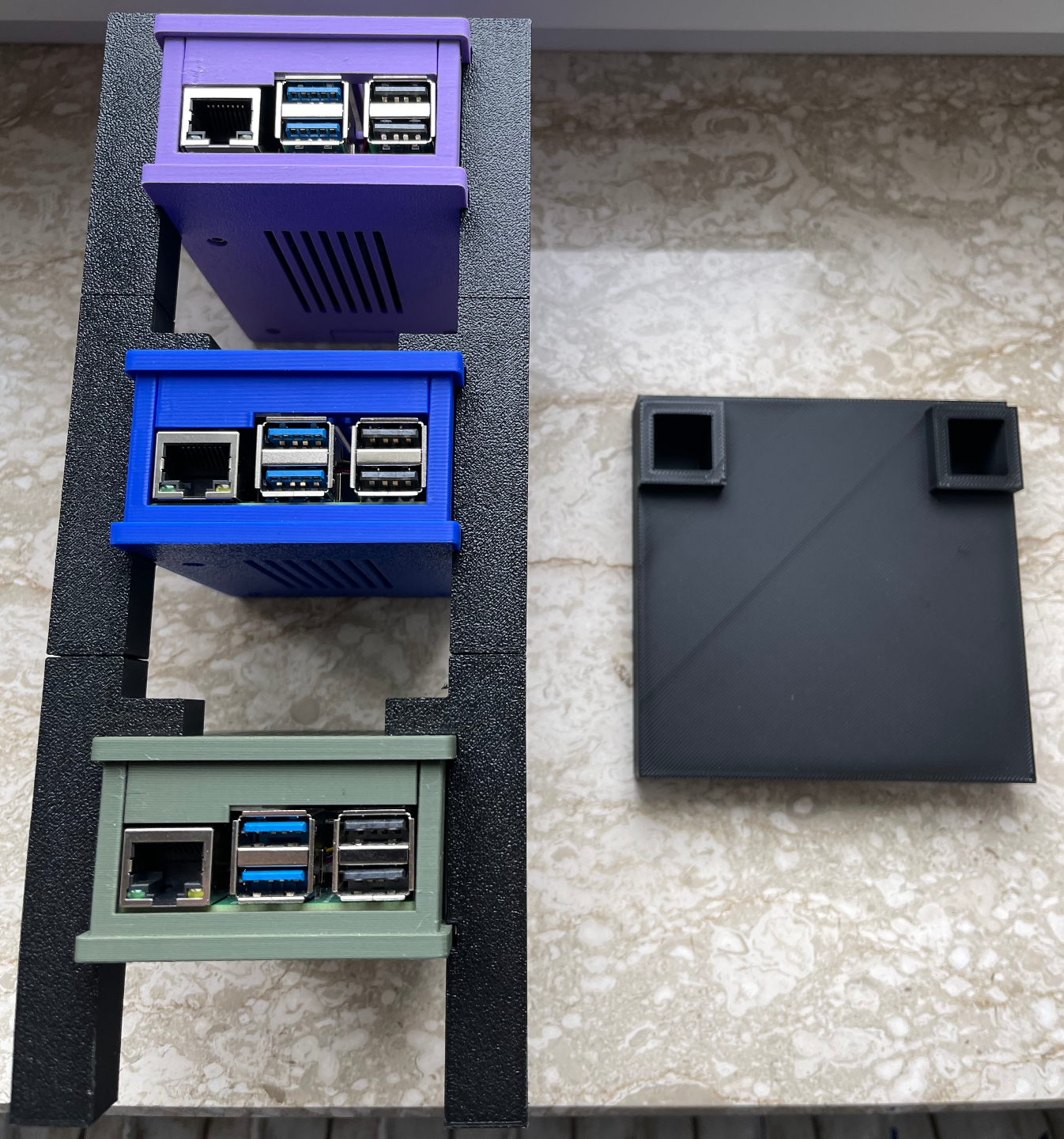 Case Stand for PI 5 Case with Geekworm X1001 NVME