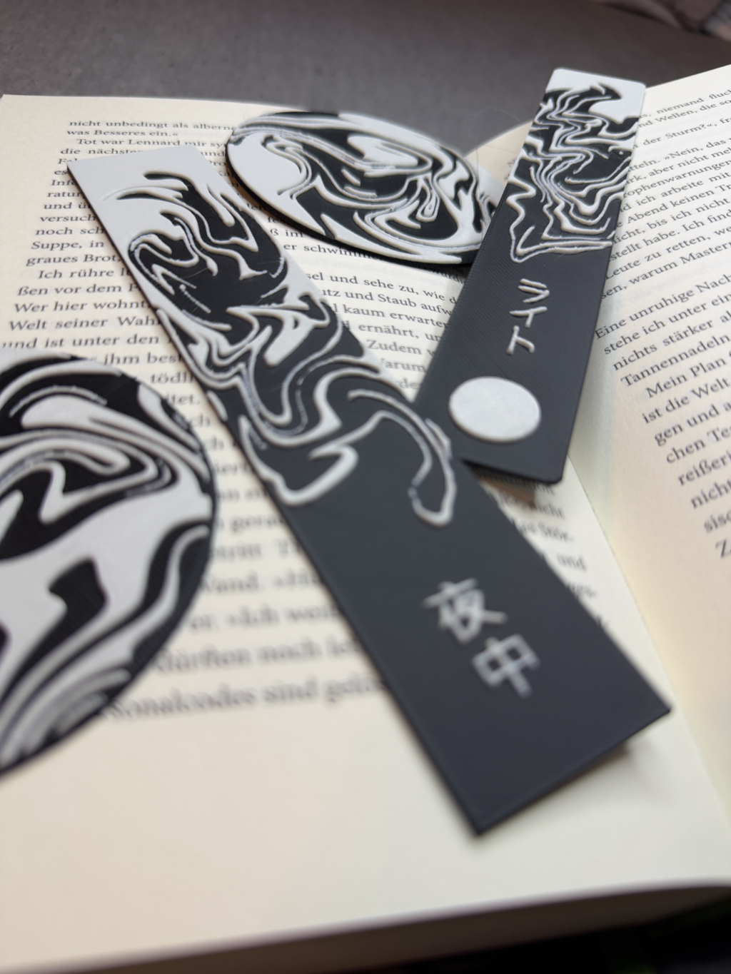 Galactic Swirls - Bookmark and Coaster Hueforge