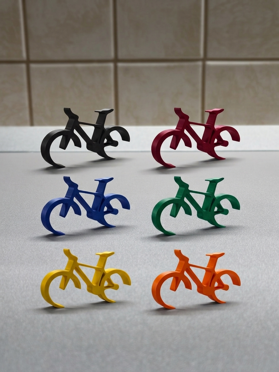 Scultura di Bicicletta in Design Astratto