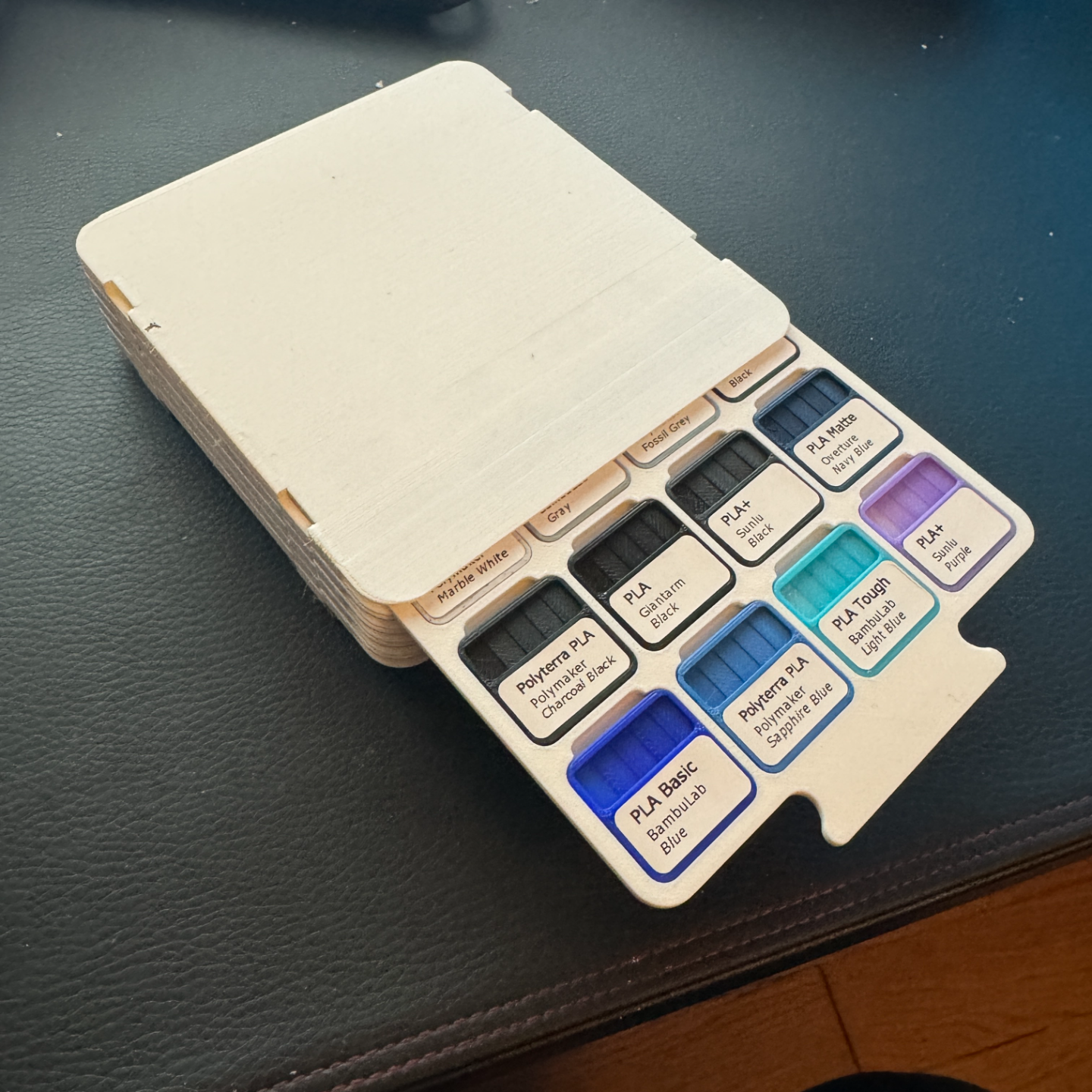 Modular Filament Swatches Case