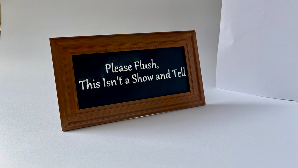 Please Flush Novelty Sign
