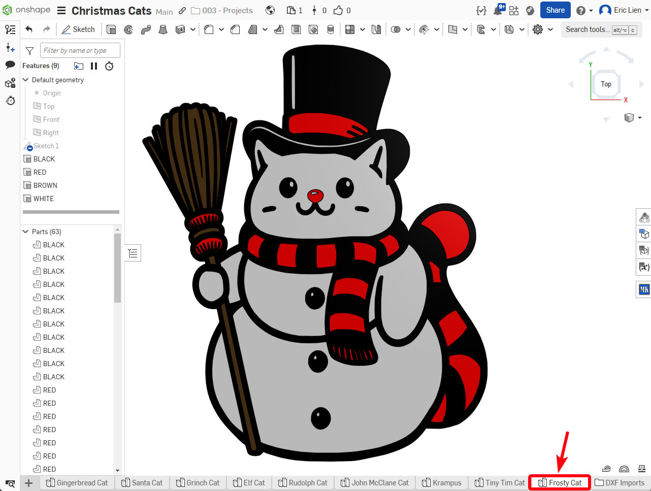 Frosty The Snowman Cat - User Requested