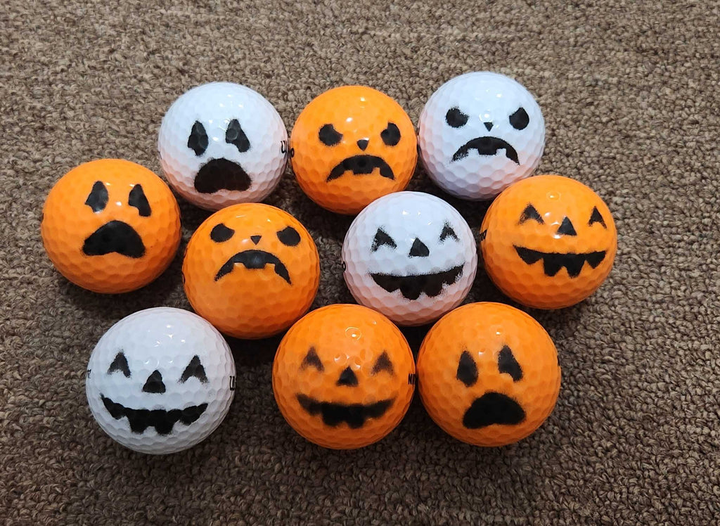 Halloween golf ball stencils