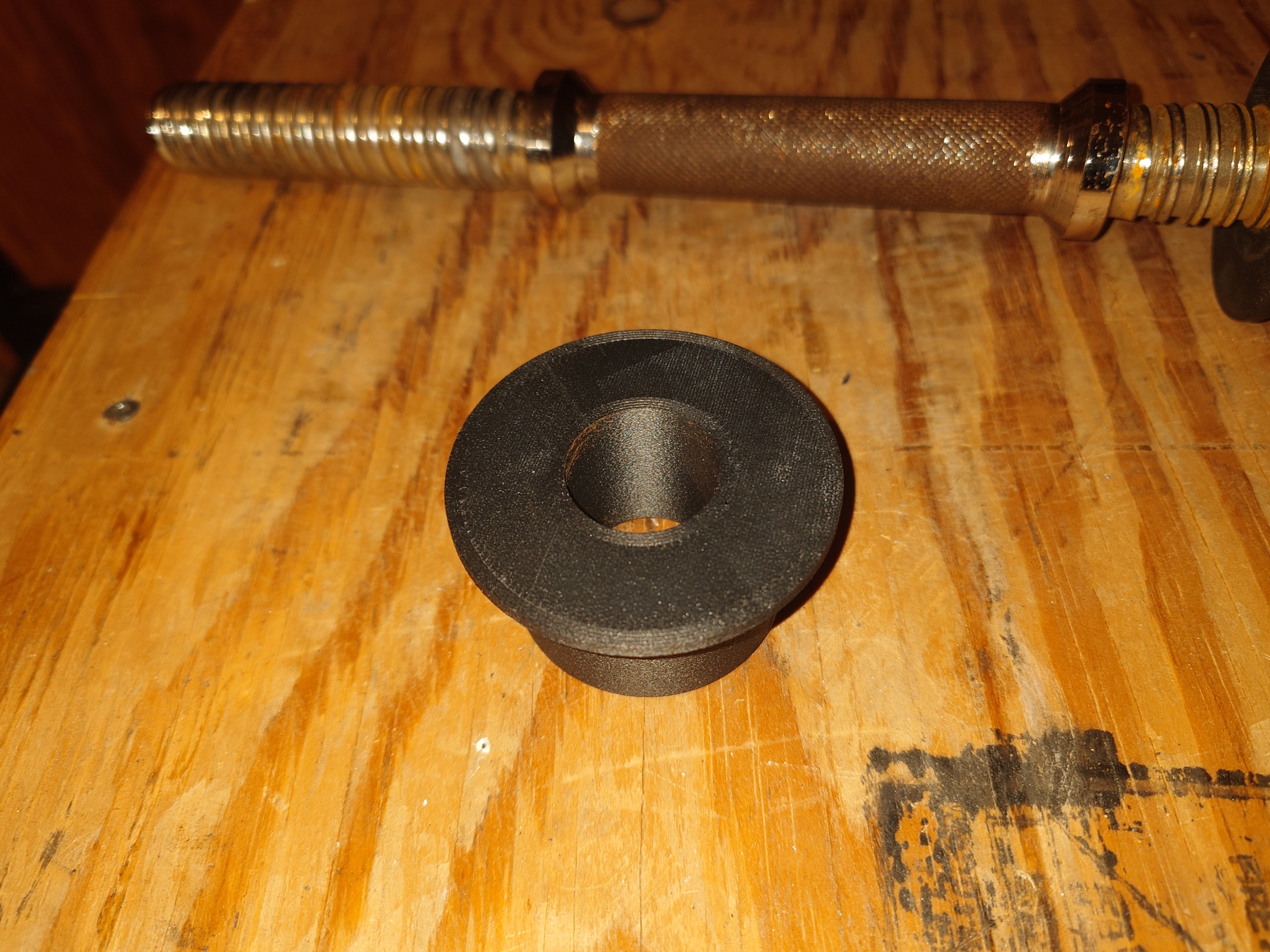 Customizable Olympic Plate Barbell Adapter