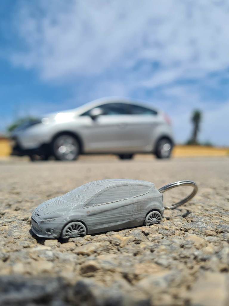 3D Ford Fiesta 2012 Keychain