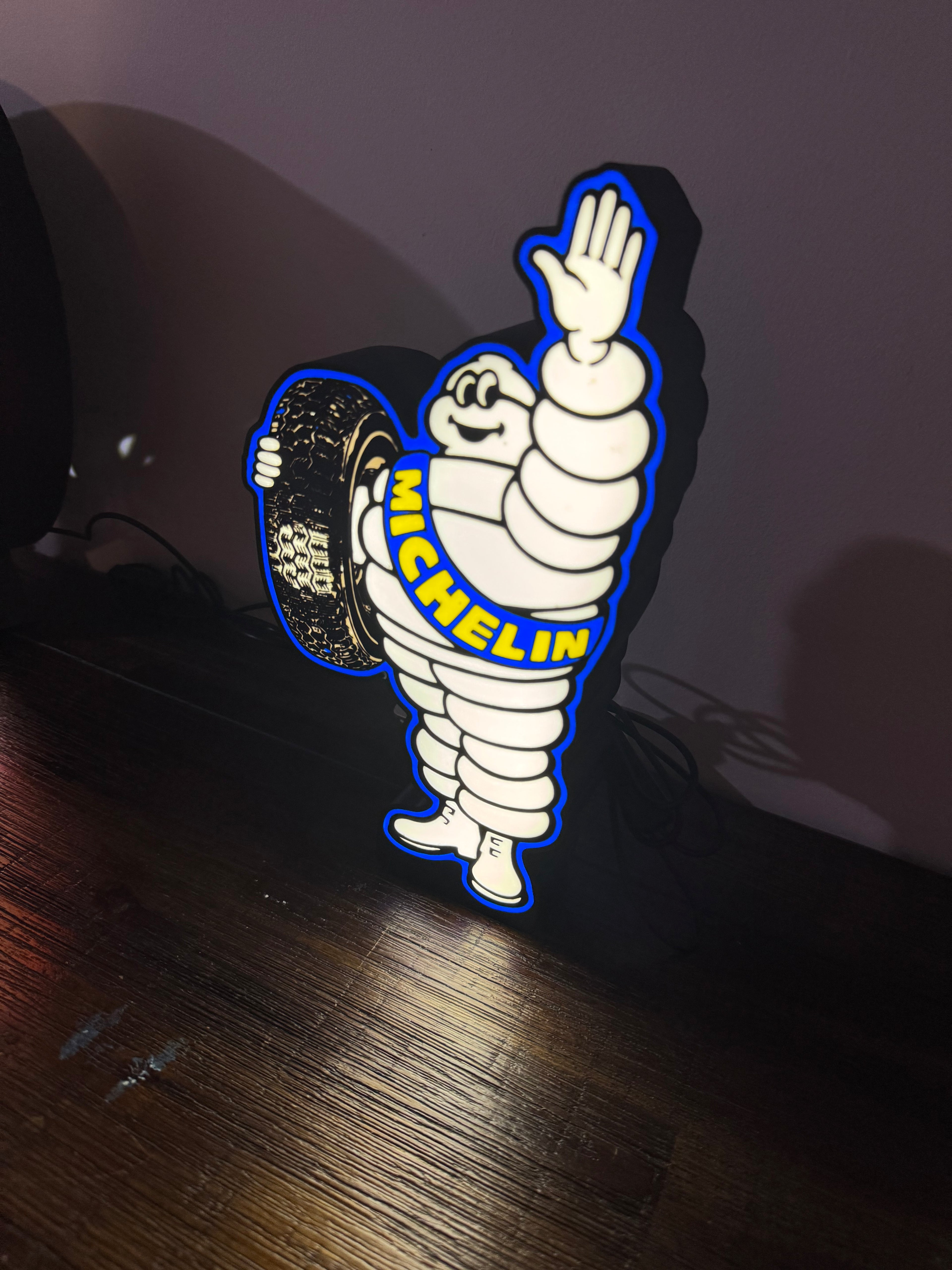 Michelin Man - Light up Tall Sign