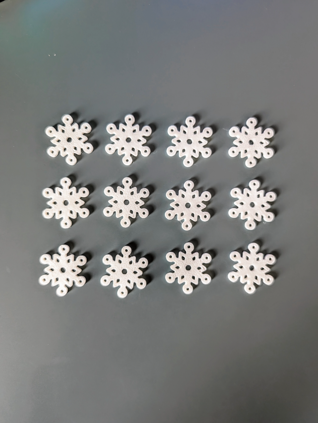 Tiny Snowflake, set of 30, Earrings, Keychains