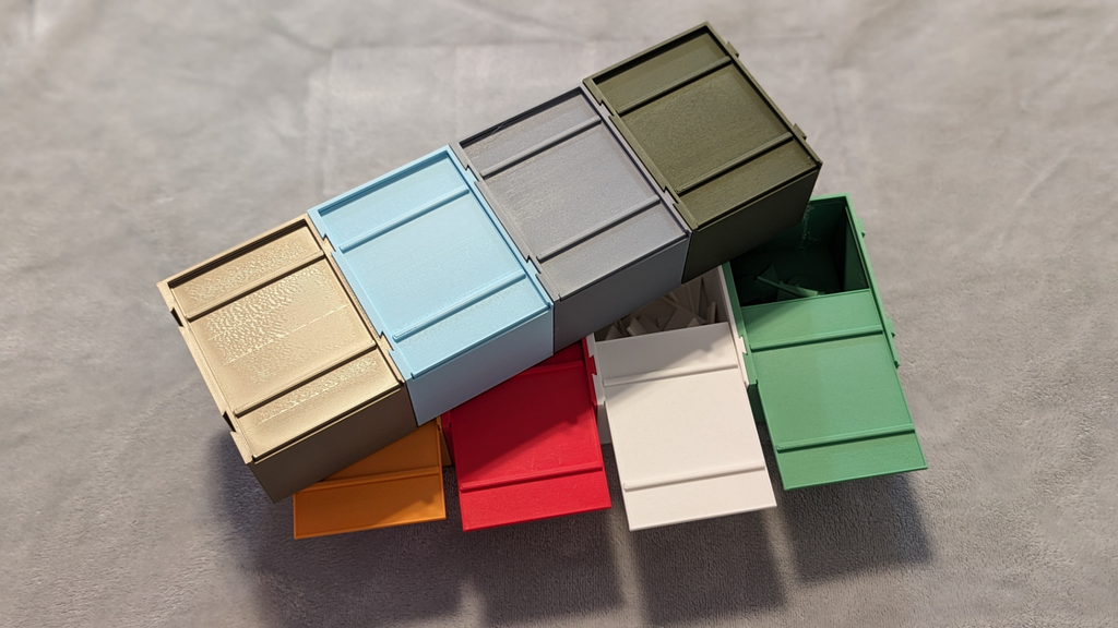Interconnecting Modular Box with sliding Lid