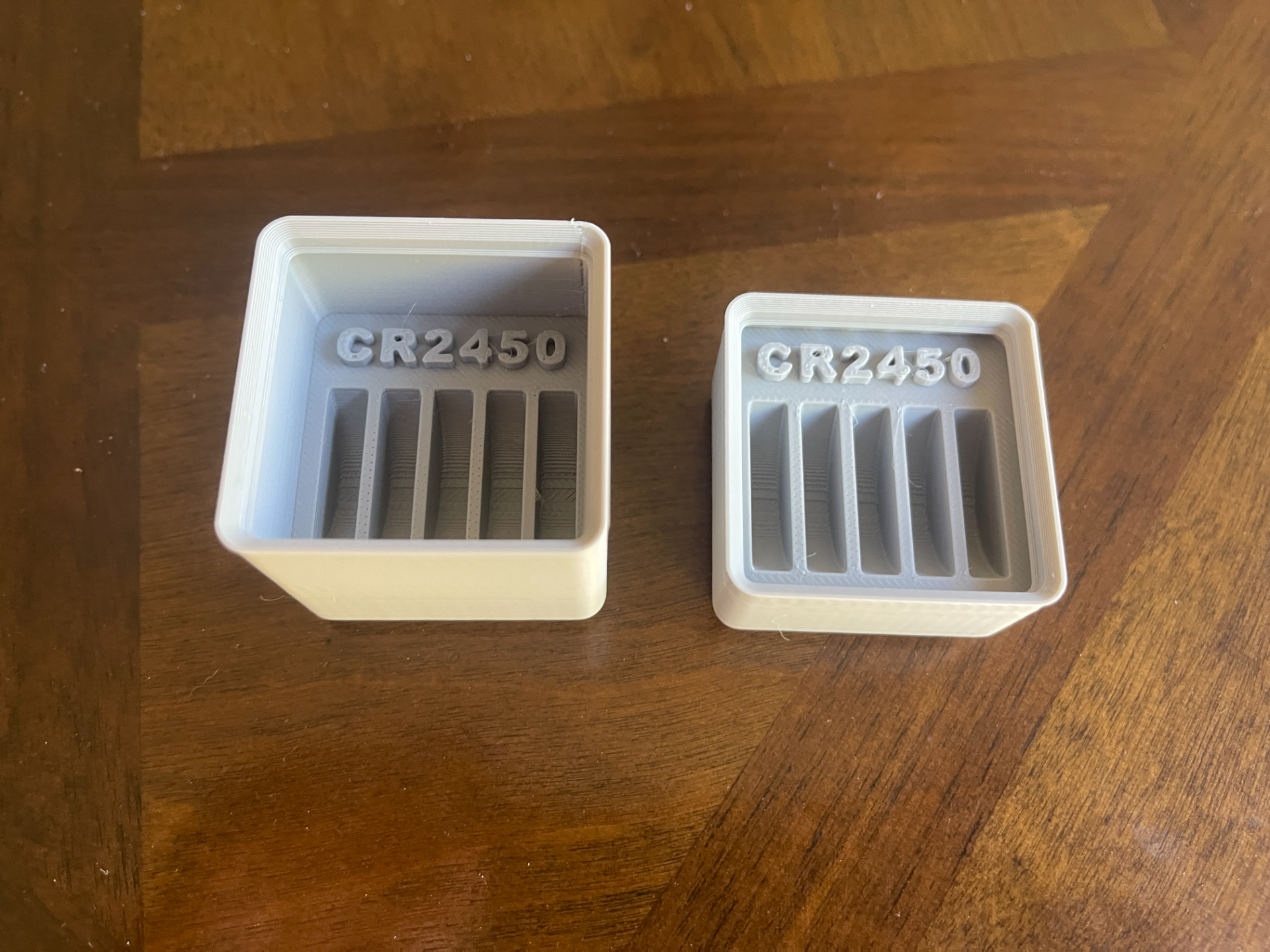 CR2450 Battery Bins LABELED (2u, 4u Gridfinity)