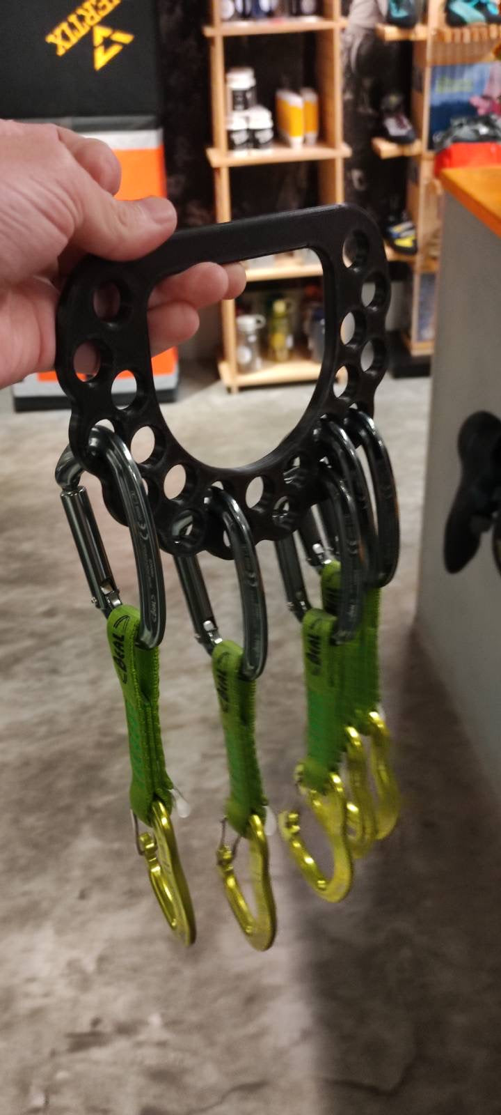 3D-Printable Lightweight Climbing Gear Organizer.