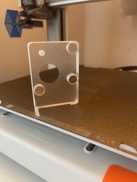 A1 Extruder Cover Transparent with magnets