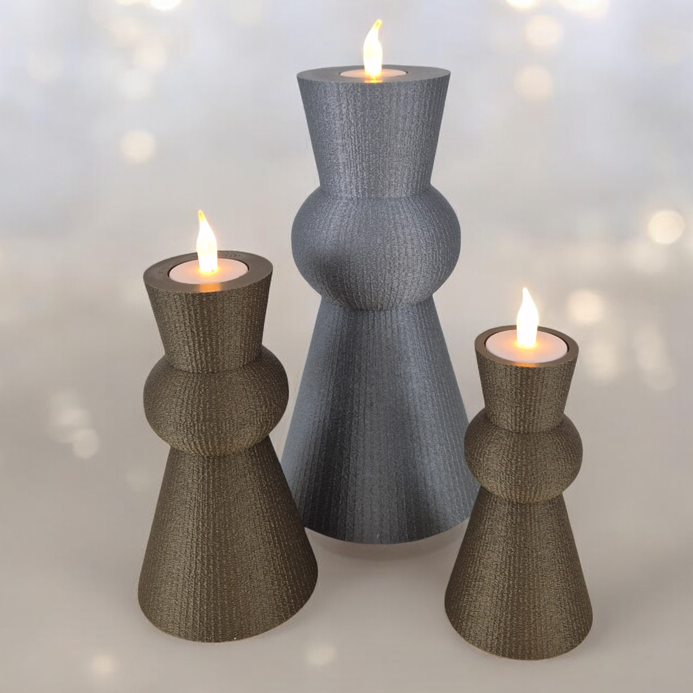 Chandelier - candle stick - tea light - 3 sizes