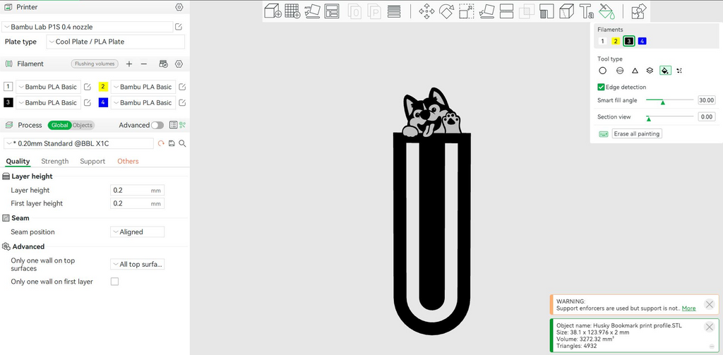 Husky Bookmark