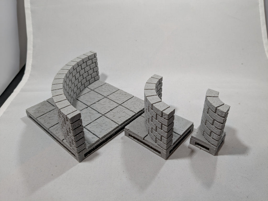 Cut Stone curved wall (OpenLOCK system)