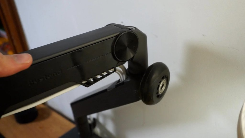 Standing Desk Monitor Arm Guide Wheel