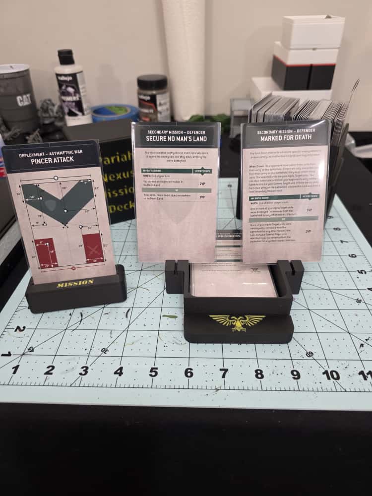 War Hammer Game Card Holder for Sleeved Deck