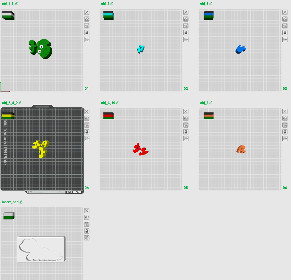 Snake - inserting puzzle for kids