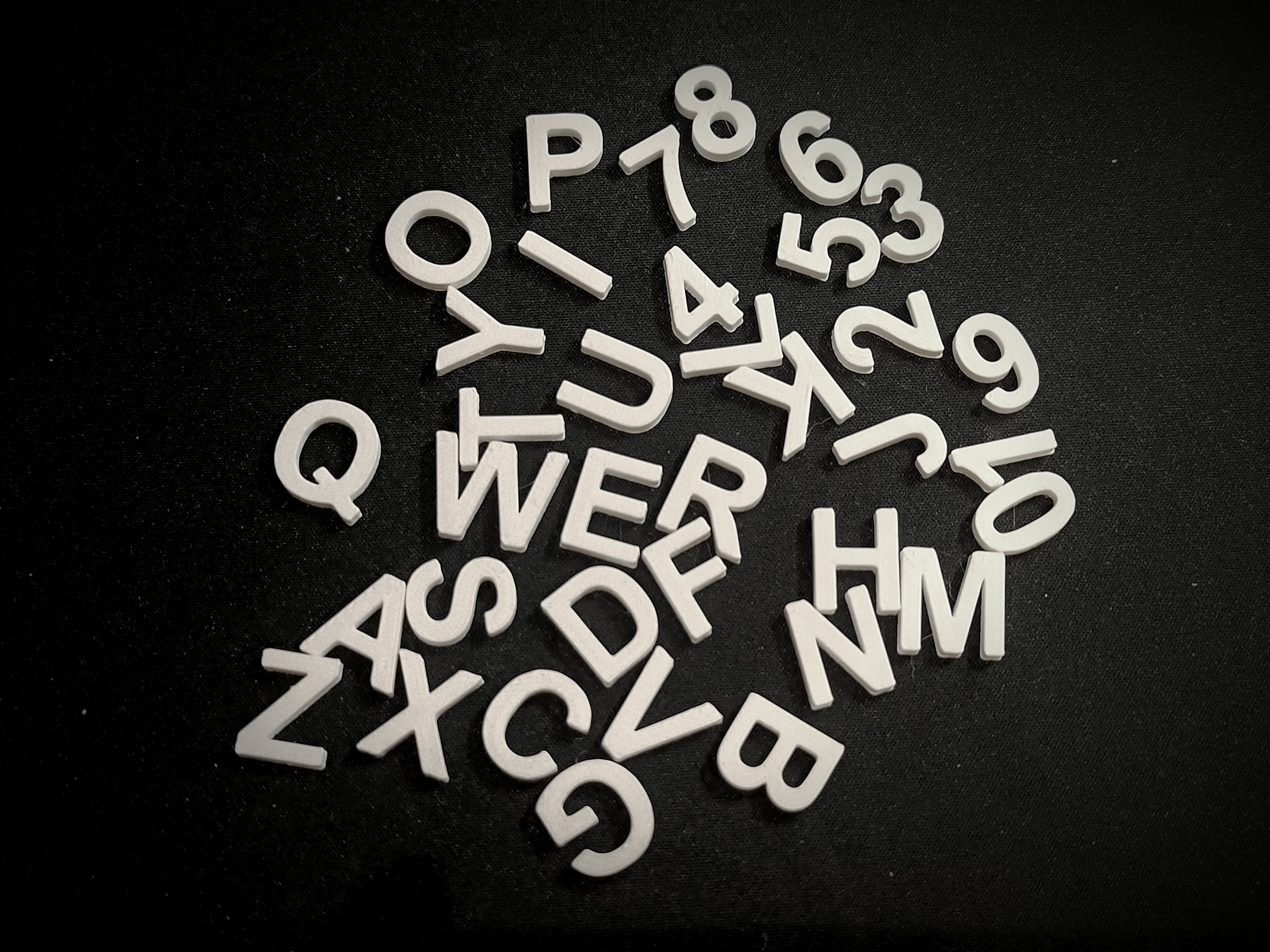 Alphabet Letters & Numbers (Extended Set) - Arial