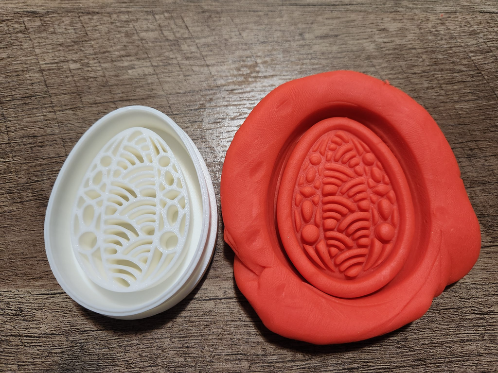 Easter egg cookie or Play-Doh cutter set of 6