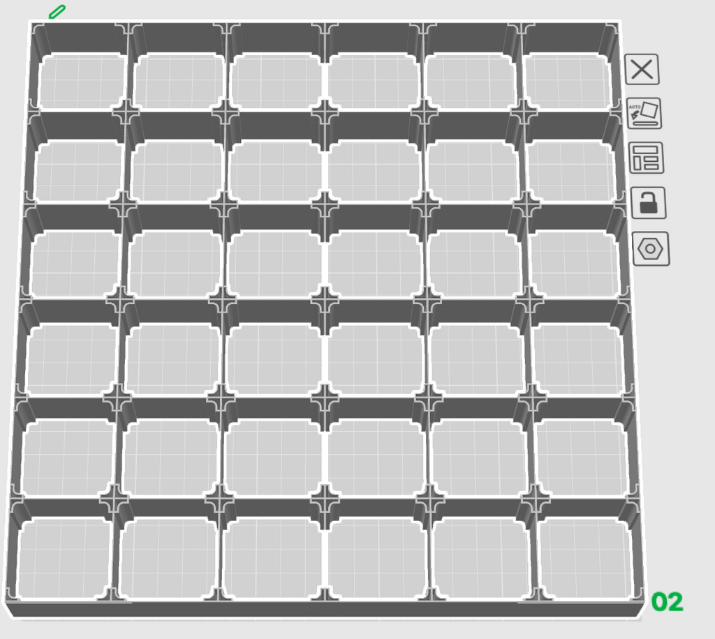 Gridfinity Hyperlight Stackable Base